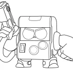 coloriage Brawl Stars à imprimer pour enfant de 2 ans