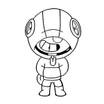 coloriage Brawl Stars à imprimer pour enfant de 9 ans