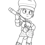 coloriage Brawl Stars à imprimer pour enfant de 6 ans