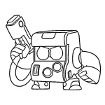 coloriage Brawl Stars à imprimer pour enfant de 4 ans
