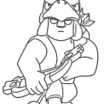 coloriage Brawl Stars pour enfant de 4 ans