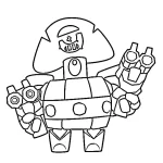 coloriage Brawl Stars pour enfant de 2 ans