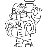 coloriage Brawl Stars à imprimer pour enfant de 3 ans