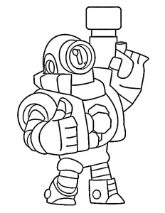 coloriage Brawl Stars à imprimer pour enfant de 3 ans