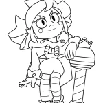 coloriage Brawl Stars à imprimer pour enfant de 2 ans