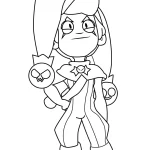 coloriage Brawl Stars à imprimer pour enfant de 9 ans