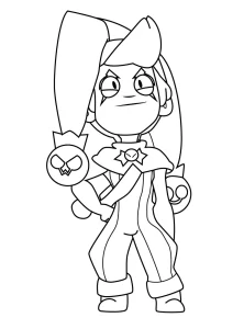 coloriage Brawl Stars à imprimer pour enfant de 9 ans