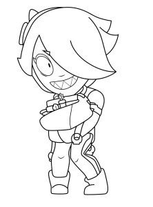 coloriage Brawl Stars à imprimer pour enfant de 9 ans