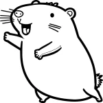 coloriage Capybara et dessin a imprimer