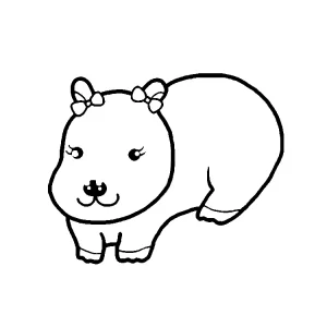 coloriage Capybara et dessin a imprimer