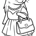 coloriage Capybara pour enfants à télécharger