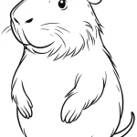coloriage Capybara pour enfant