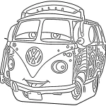 coloriage Car pour enfant de 6 ans