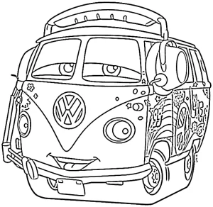 coloriage Car pour enfant de 6 ans