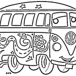 coloriage Car à imprimer pour enfant de 4 ans