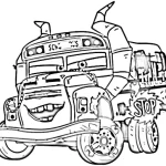coloriage Car à imprimer pour enfant de 10 ans