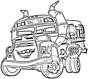 coloriage Car à imprimer pour enfant de 10 ans