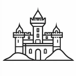 coloriage Chateau educatif pour enfant