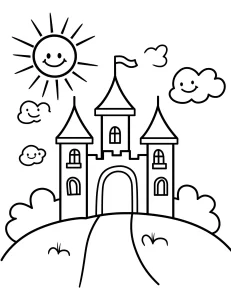 coloriage Chateau d