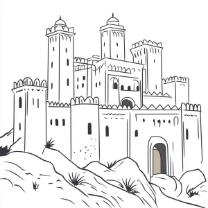 coloriage Chateau d