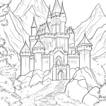coloriage Chateau pour primaire