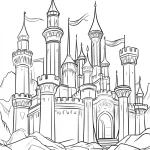 télécharger coloriage Chateau gratuit
