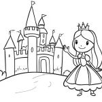 coloriage Chateau pour enfants