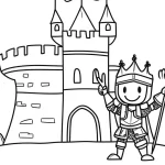 coloriage Chateau à imprimer pour enfant de 9 ans