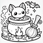 coloriage Chaudron à imprimer gratuitement pdf