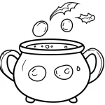 coloriage Chaudron pour enfant a imprimer gratuit