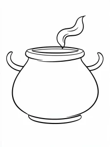 coloriage Chaudron a dessiner en ligne