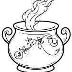 coloriage Chaudron à imprimer gratuit
