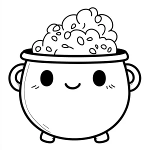 coloriage Chaudron à imprimer pour enfants