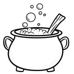 coloriage Chaudron pour enfant de 7 ans