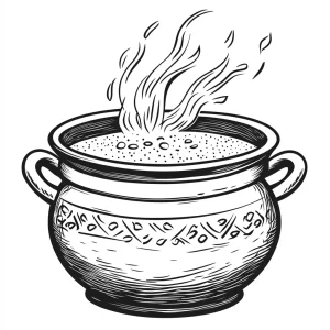 coloriage Chaudron pour enfant de à imprimer