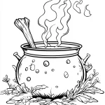coloriage Chaudron gratuit pour enfants