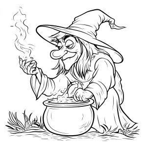 coloriage Chaudron a imprimer