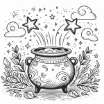 imprimer coloriage Chaudron