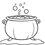 coloriage Chaudron pour enfant de 4 ans