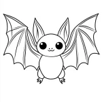 coloriage Chauve Souris Halloween à imprimer pdf gratuit