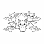 coloriage Chauve Souris Halloween à imprimer pour enfant de 12 ans