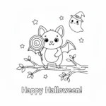 coloriage Chauve Souris Halloween à imprimer pour enfant de 4 ans