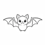 coloriage Chauve Souris Halloween à imprimer pdf