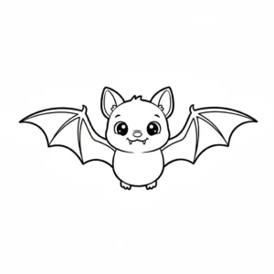 coloriage Chauve Souris Halloween à imprimer pdf