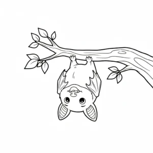 coloriage Chauve Souris Halloween a imprimer pour enfant de 4 ans
