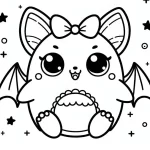 coloriage Chauve Souris Halloween et decoupage a imprimer gratuit