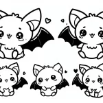 coloriage Chauve Souris Halloween gratuit à imprimer