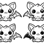 coloriage Chauve Souris Halloween a dessiner en ligne