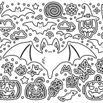 coloriage Chauve Souris Halloween à imprimer pour enfant de 8 ans