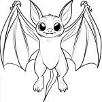 coloriage Chauve Souris Halloween à imprimer pour enfants